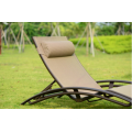 Chaise longue de plage pliante en aluminium